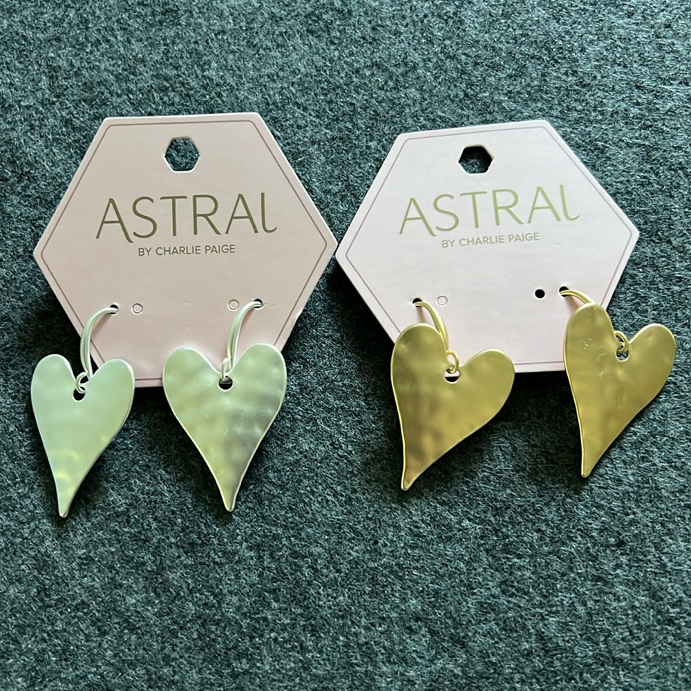 Astral heart‎ earrings